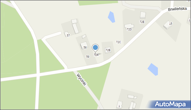 Mańkowo, Mańkowo, 72A, mapa Mańkowo