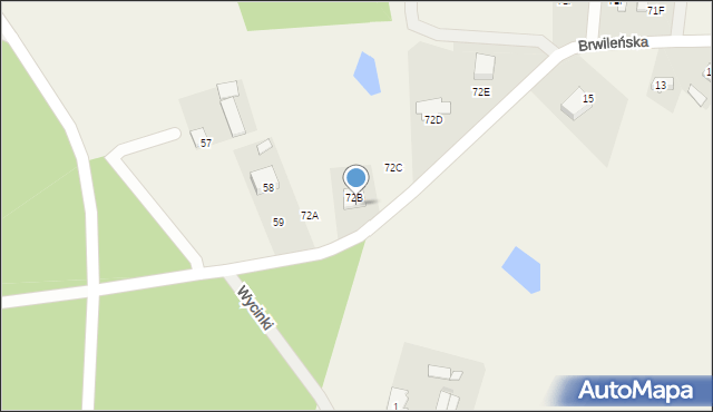 Mańkowo, Mańkowo, 72b, mapa Mańkowo