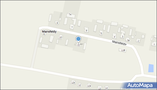 Mansfeldy, Mansfeldy, 11, mapa Mansfeldy