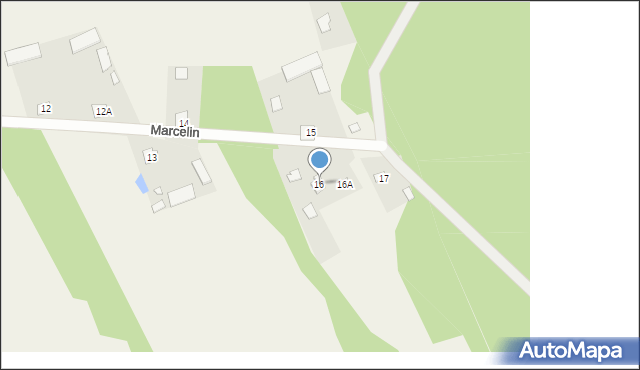 Marcelin, Marcelin, 16, mapa Marcelin