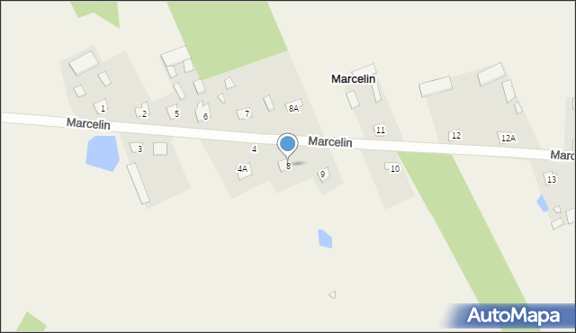 Marcelin, Marcelin, 8, mapa Marcelin