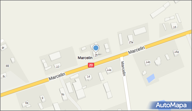 Marcelin, Marcelin, 15, mapa Marcelin