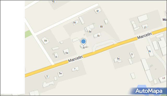 Marcelin, Marcelin, 8, mapa Marcelin
