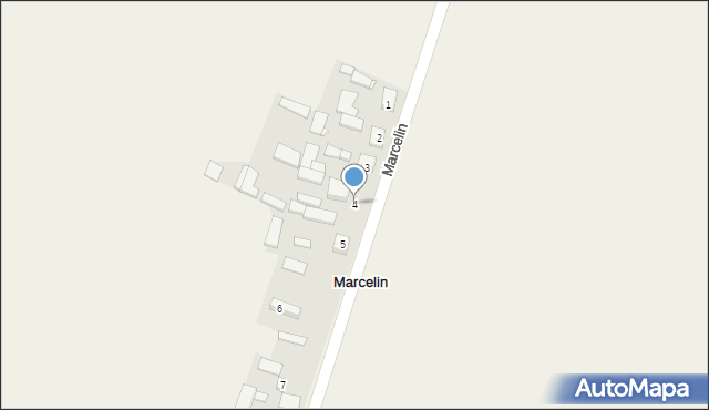 Marcelin, Marcelin, 4, mapa Marcelin