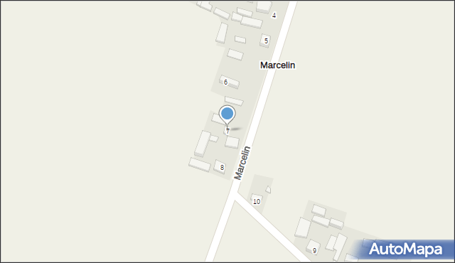 Marcelin, Marcelin, 7, mapa Marcelin