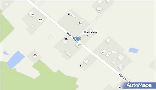 Marcelów, Marcelów, 8, mapa Marcelów