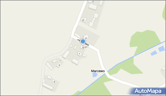 Marcewo, Marcewo, 8, mapa Marcewo