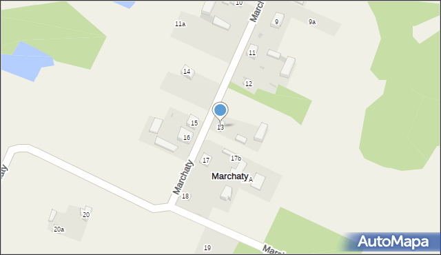 Marchaty, Marchaty, 13, mapa Marchaty