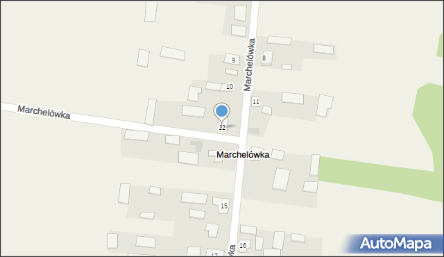 Marchelówka, Marchelówka, 12, mapa Marchelówka