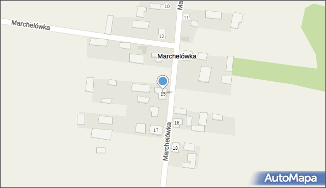 Marchelówka, Marchelówka, 15, mapa Marchelówka