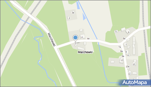Marchewki, Marchewki, 1, mapa Marchewki
