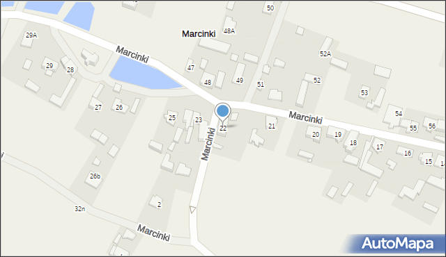 Marcinki, Marcinki, 22, mapa Marcinki