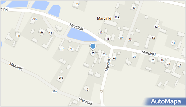 Marcinki, Marcinki, 25, mapa Marcinki