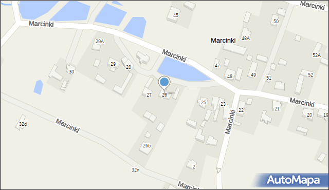 Marcinki, Marcinki, 26, mapa Marcinki