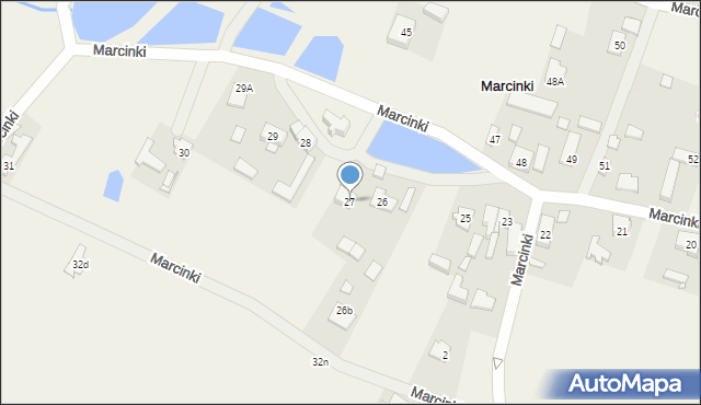Marcinki, Marcinki, 27, mapa Marcinki