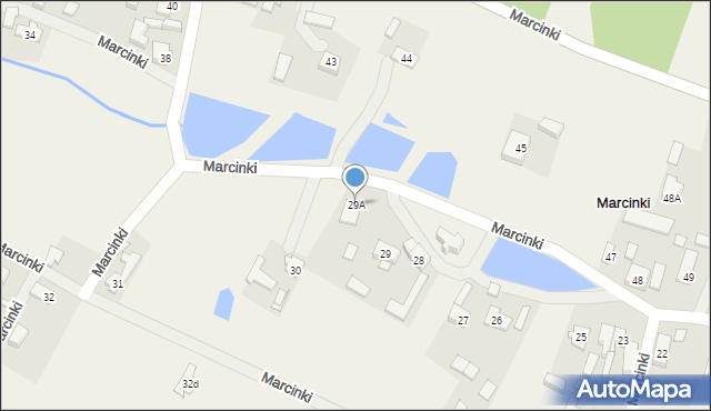 Marcinki, Marcinki, 29A, mapa Marcinki