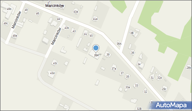 Marcinków, Marcinków, 39A, mapa Marcinków