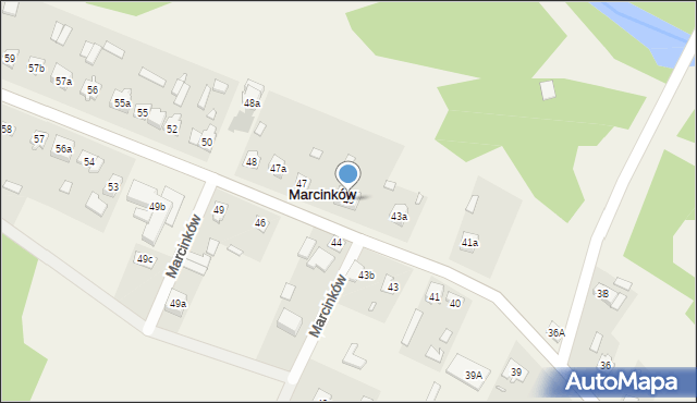 Marcinków, Marcinków, 45, mapa Marcinków