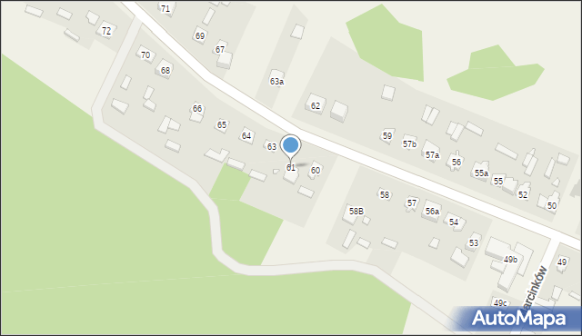 Marcinków, Marcinków, 61, mapa Marcinków