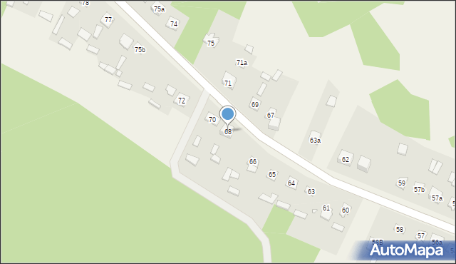 Marcinków, Marcinków, 68, mapa Marcinków