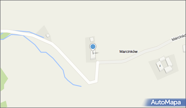 Marcinków, Marcinków, 7, mapa Marcinków