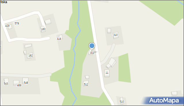 Marcinkowice, Marcinkowice, 311, mapa Marcinkowice