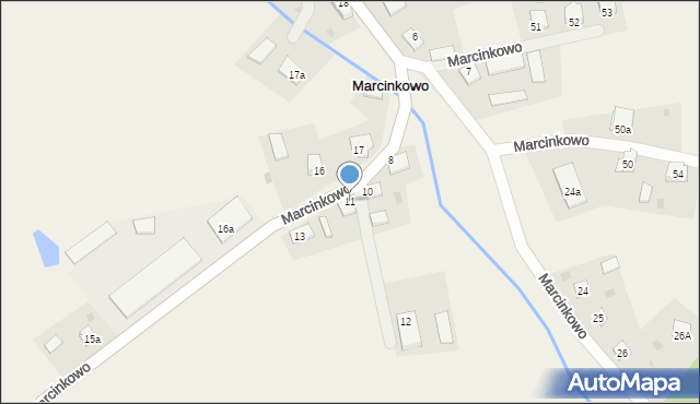 Marcinkowo, Marcinkowo, 11, mapa Marcinkowo