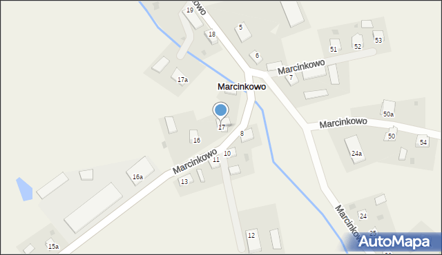 Marcinkowo, Marcinkowo, 17, mapa Marcinkowo