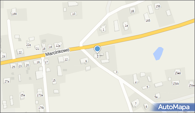 Marcinkowo, Marcinkowo, 2, mapa Marcinkowo