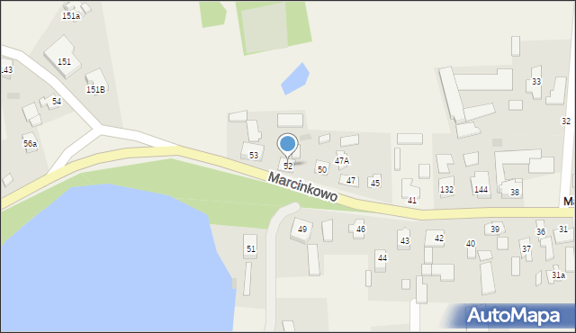 Marcinkowo, Marcinkowo, 52, mapa Marcinkowo