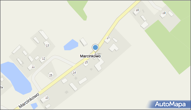 Marcinkowo, Marcinkowo, 16, mapa Marcinkowo