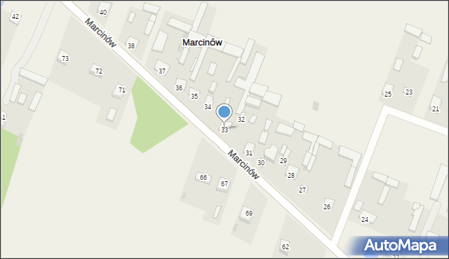 Marcinów, Marcinów, 33, mapa Marcinów