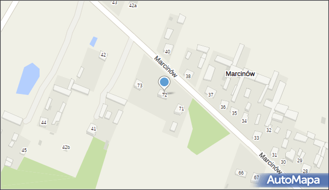 Marcinów, Marcinów, 72, mapa Marcinów