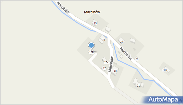 Marcinów, Marcinów, 16B, mapa Marcinów