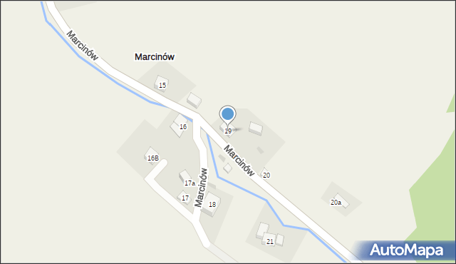 Marcinów, Marcinów, 19, mapa Marcinów