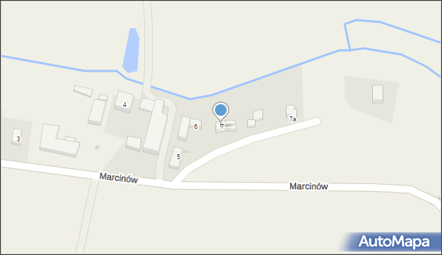 Marcinów, Marcinów, 7, mapa Marcinów