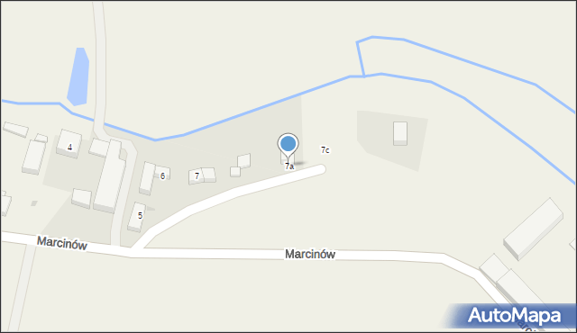 Marcinów, Marcinów, 7a, mapa Marcinów