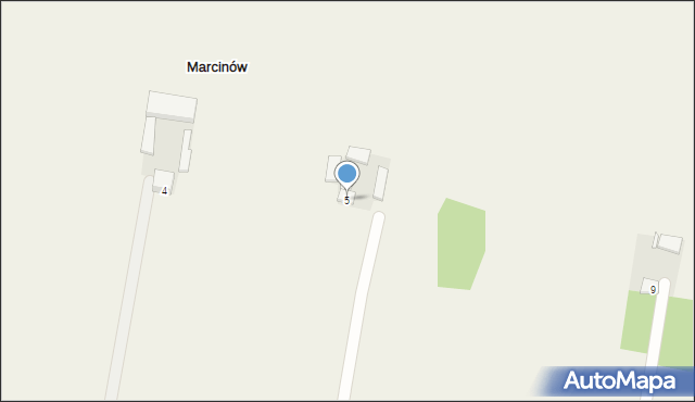 Marcinów, Marcinów, 5, mapa Marcinów