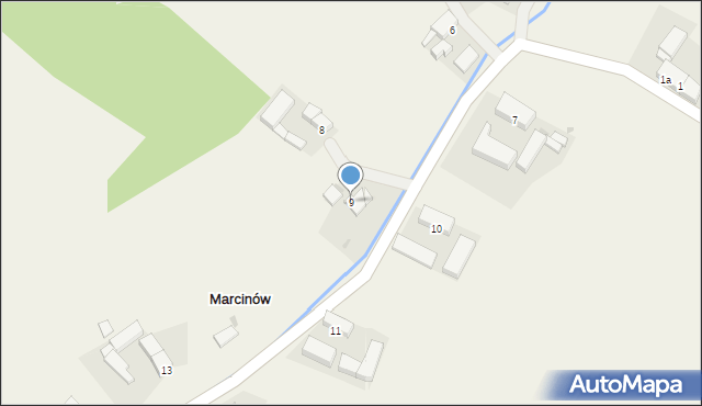 Marcinów, Marcinów, 9, mapa Marcinów