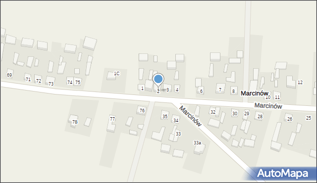 Marcinów, Marcinów, 2, mapa Marcinów