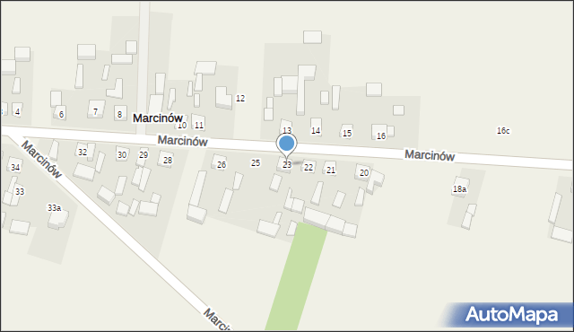 Marcinów, Marcinów, 23, mapa Marcinów