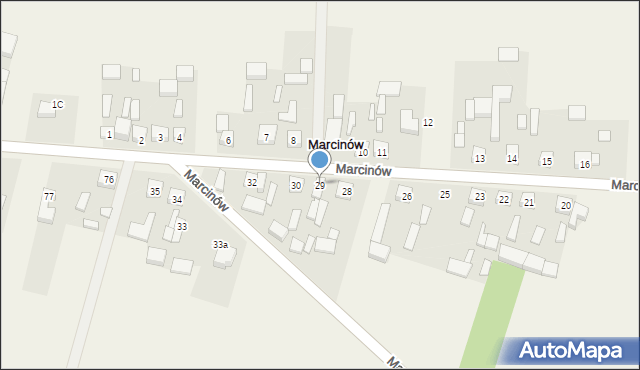 Marcinów, Marcinów, 29, mapa Marcinów