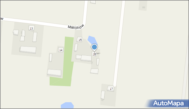 Marcinów, Marcinów, 16, mapa Marcinów