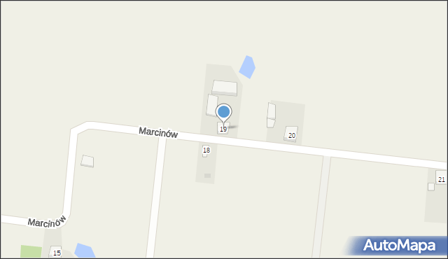 Marcinów, Marcinów, 19, mapa Marcinów