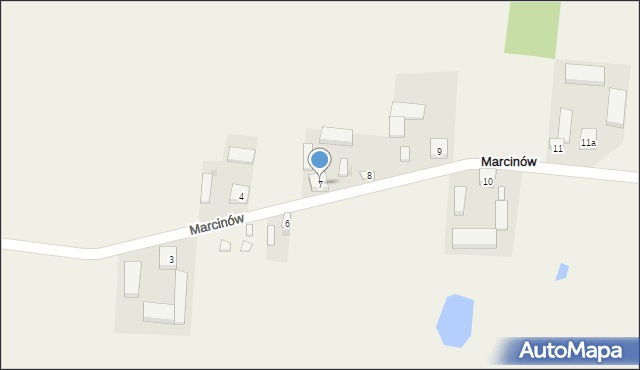 Marcinów, Marcinów, 7, mapa Marcinów