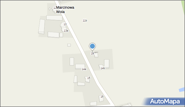 Marcinowa Wola, Marcinowa Wola, 14, mapa Marcinowa Wola