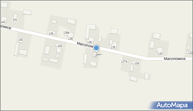 Marcinowice, Marcinowice, 137, mapa Marcinowice