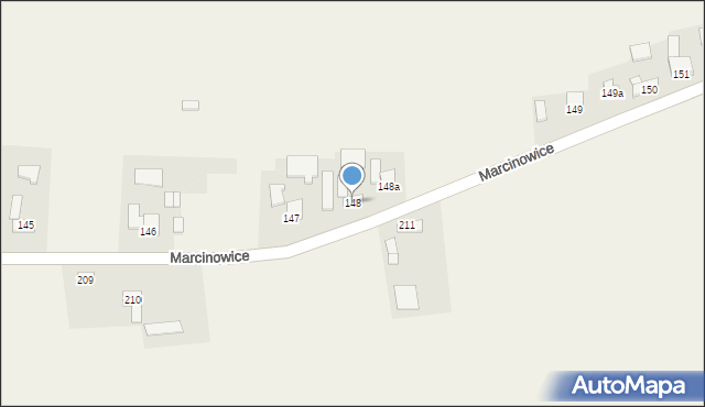 Marcinowice, Marcinowice, 148, mapa Marcinowice