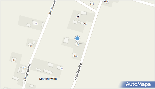 Marcinowice, Marcinowice, 35, mapa Marcinowice