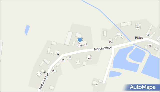 Marcinowice, Marcinowice, 45a, mapa Marcinowice